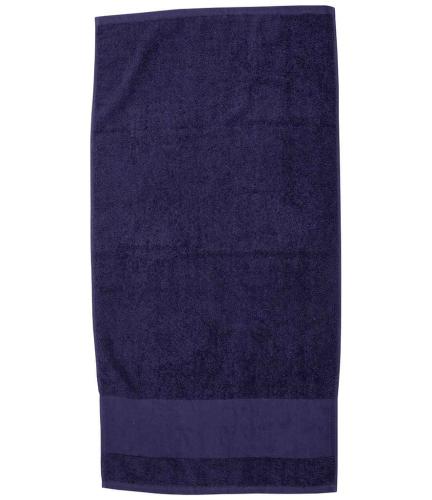 Towel City Printable Border Hand Towel - NAV - ONE